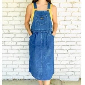 Vintage 70s OshKosh B’Gosh Denim Overall Dress